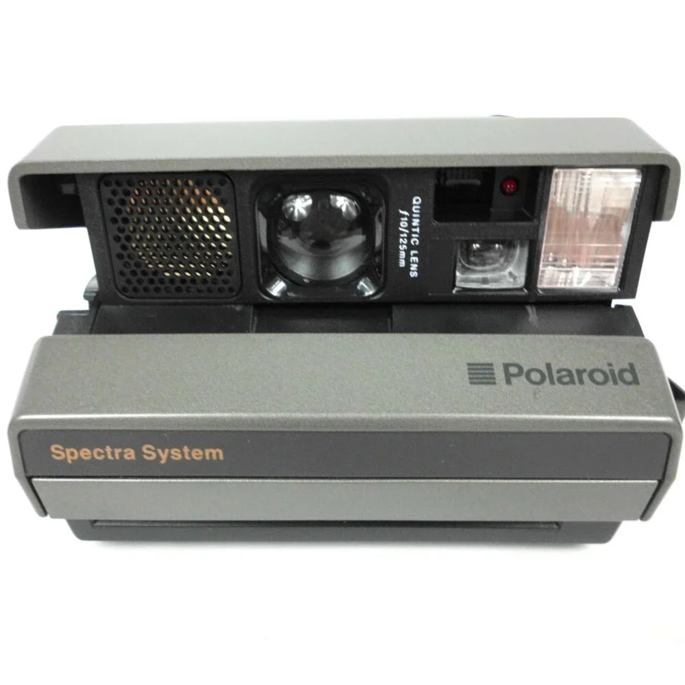 Polaroid Spectra System Instant Camera w Strap Remote Control Manuals Case Lot